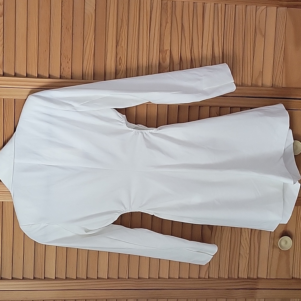 ZARA White NWT Cut Out Sides Tailored Blazer Dress Romper Micro Mini Size Small - Picture 3 of 13